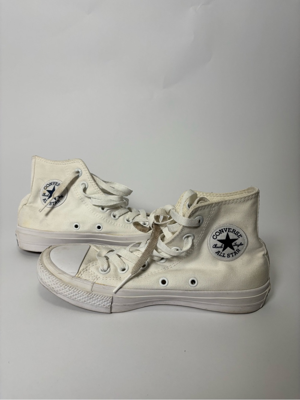 Converse High Top Sneakers - Off-White Canvas